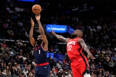 Clippers amplían racha a 6 triunfos, tras vencer 134-117 a Rockets diezmados