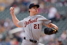 El prospecto Jackson Jobe logra su primera victoria en Grandes Ligas; Tigres vencen 4-0 a Mellizos