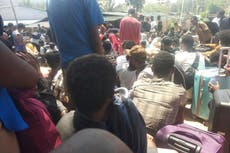 Personas que fueron detenidas en Myanmar tras ser liberadas de estafas intentan escapar