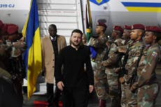 Zelenskyy de Ucrania llega a Sudáfrica para visita oficial tras nuevas críticas de Trump
