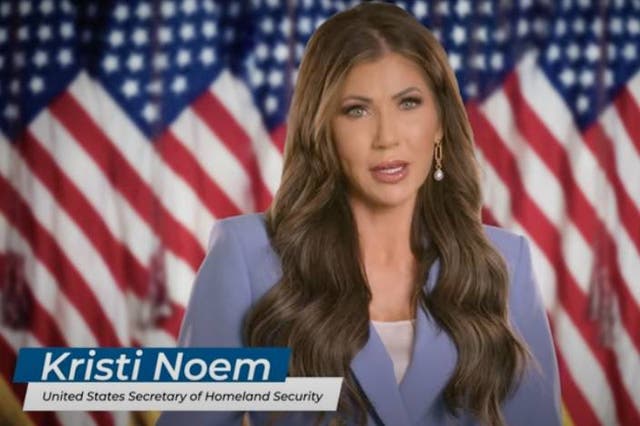 <p>México prohíbe los anuncios “propagandísticos” de Kristi Noem en los que advierte a la gente que no vaya a Estados Unidos</p>
