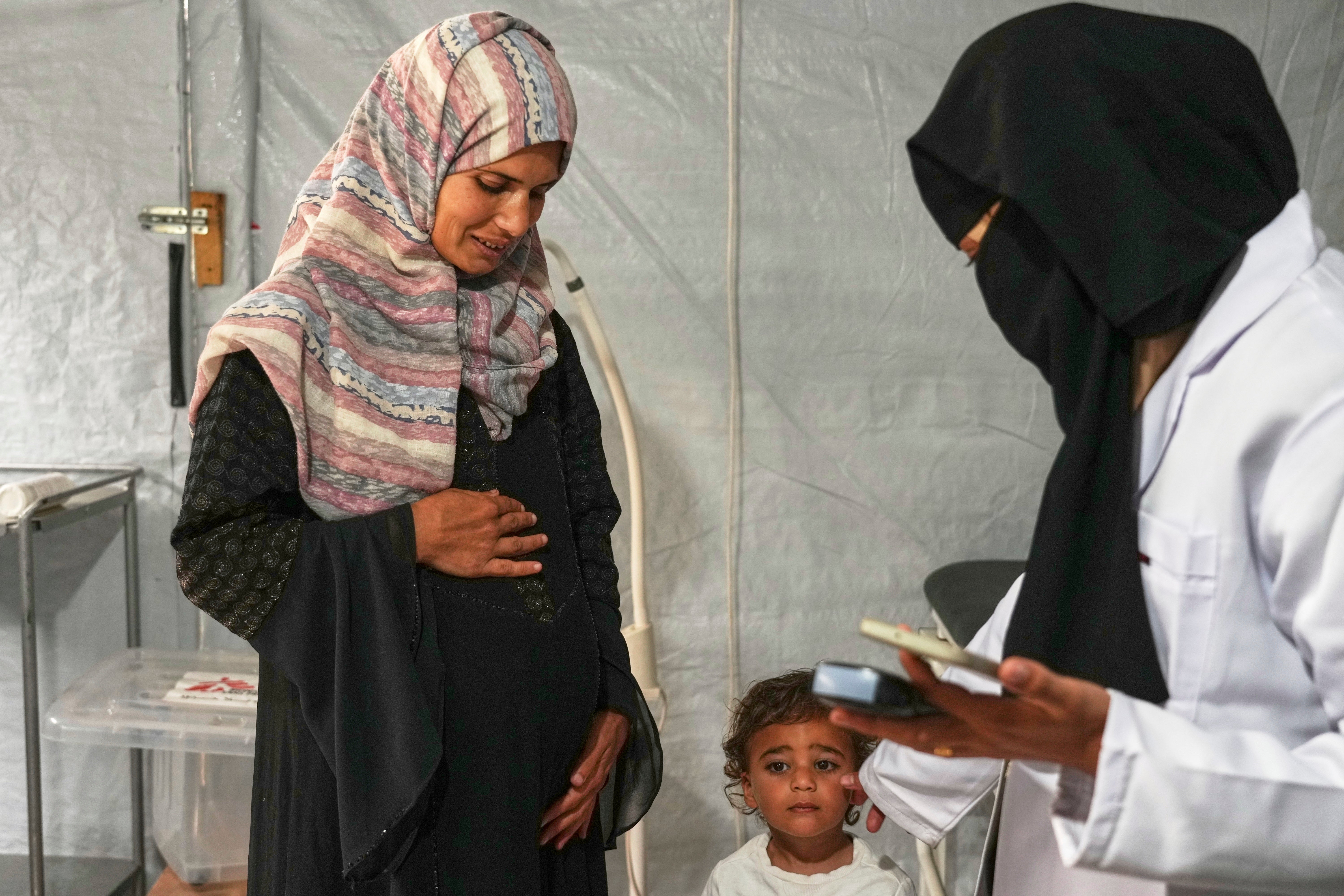 ORIENTE MEDIO-GUERRAS-EMBARAZO EN GAZA