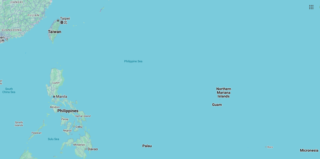 Palaos está ubicado en el Pacífico occidental, en una zona cercana a Filipinas y al territorio estadounidense de Guam