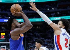 Brunson anota 40, Knicks superan 116-113 a Pistons y avanzan para medirse con Celtics