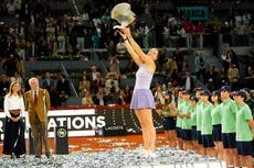 Sabalenka conquista el Abierto de Madrid por tercera vez al vencer a Gauff en sets corridos