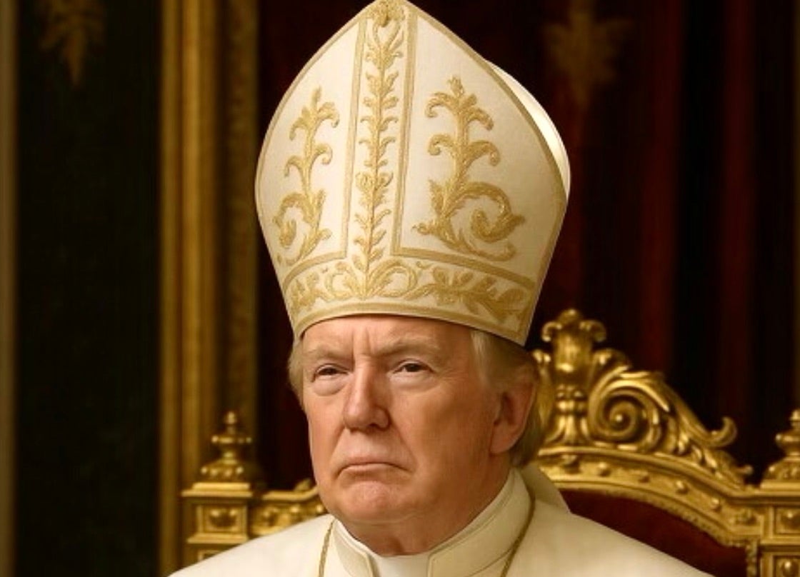 Donald Trump aparece como papa en una imagen generada por inteligencia artificial que él mismo publicó en su cuenta de Truth Social. La imagen ha causado indignación tanto en el país como en el extranjero