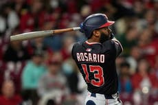 Rosario conduce a Nacionales hacia victoria 11-6 sobre Rojos
