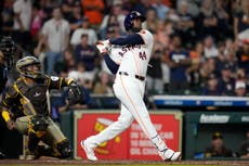 Lesión de Yordan Álvarez peor de lo esperado, Astros retrasan su regreso