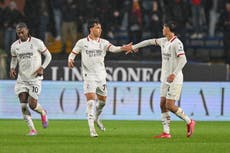 Con dos goles en dos minutos, el AC Milan vence a Genoa y mantiene vivas esperanzas de Champions