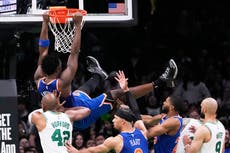 Knicks remontan 20 puntos y vencen 108-105 a Celtics en tiempo extra