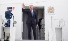 El primer ministro canadiense Carney llega a Washington para una reunión clave con Trump