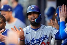 Dodgers colocan al jardinero Teoscar Hernández en lista de lesionados por diez días