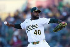 Severino, lanzador de los Atléticos, se prepara para 1er duelo contra su excompañero Judge