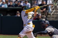 Langeliers impulsa 5 y Atléticos derrotan 11-7 a Yankees pese a 2 jonrones de Judge