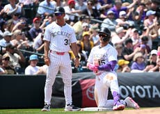 Goodman conecta doble, triple y HR e impulsa 5 en victoria de Rockies 9-3 sobre Padres