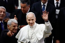El papa León XIV visita la sede de su orden agustiniana