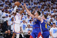 Gilgeous-Alexander anota 31 y Thunder vence 112-105 a Nuggets para liderar 3-2 la semifinal