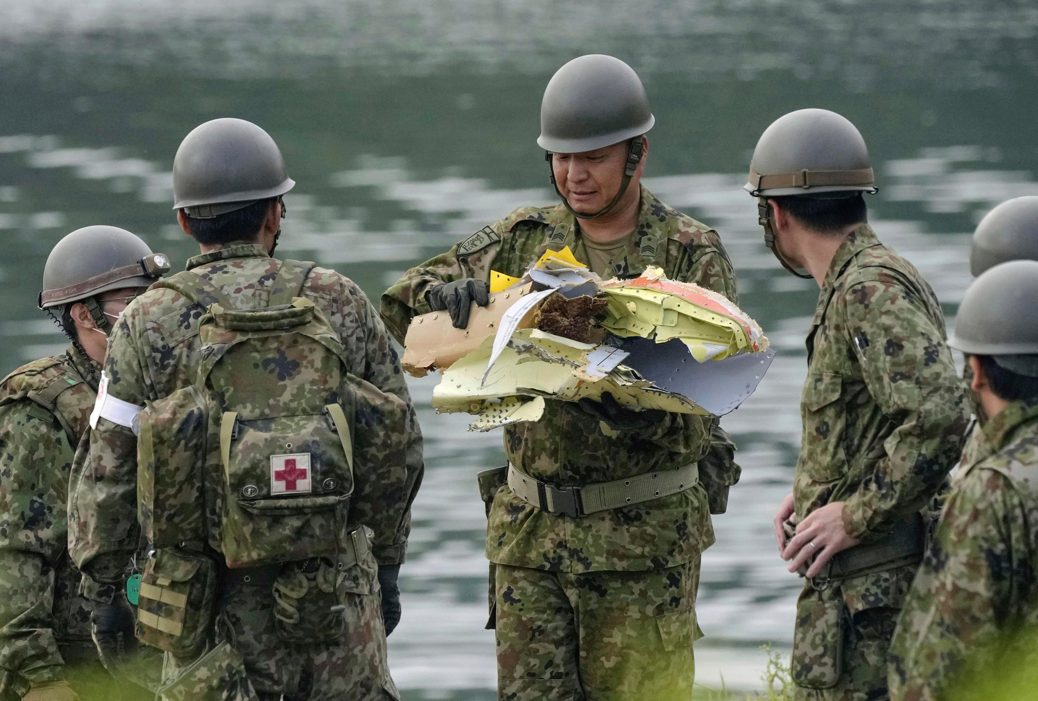 JAPÓN-AVION MILITAR-DESPLOME
