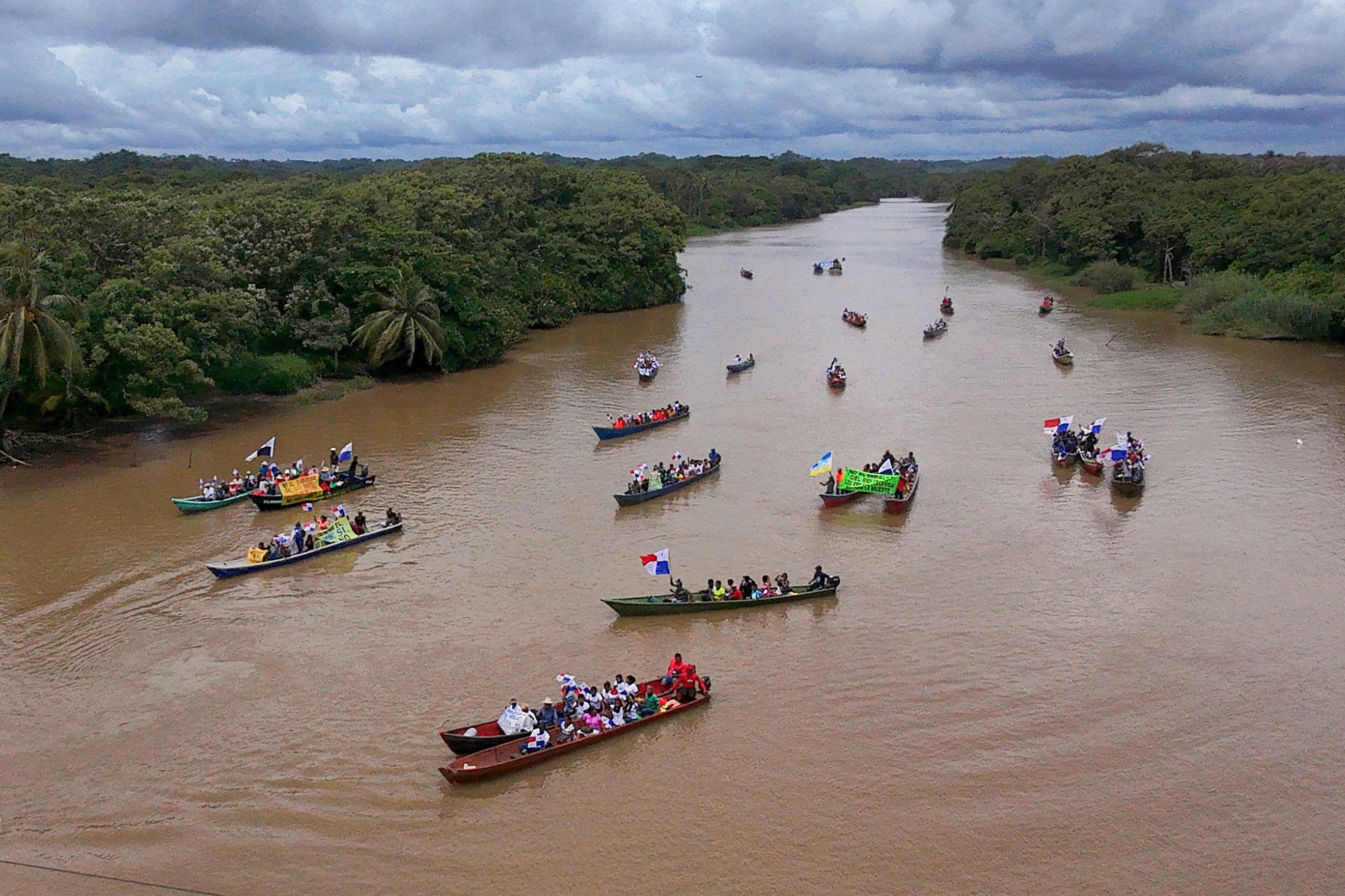 APTOPIX PANAMÁ-CABAL-PROTESTA EMBALSE