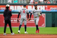 Mellizos dejan a Buxton y Correa fuera del inicio de la serie ante Cerveceros tras chocar en jardín