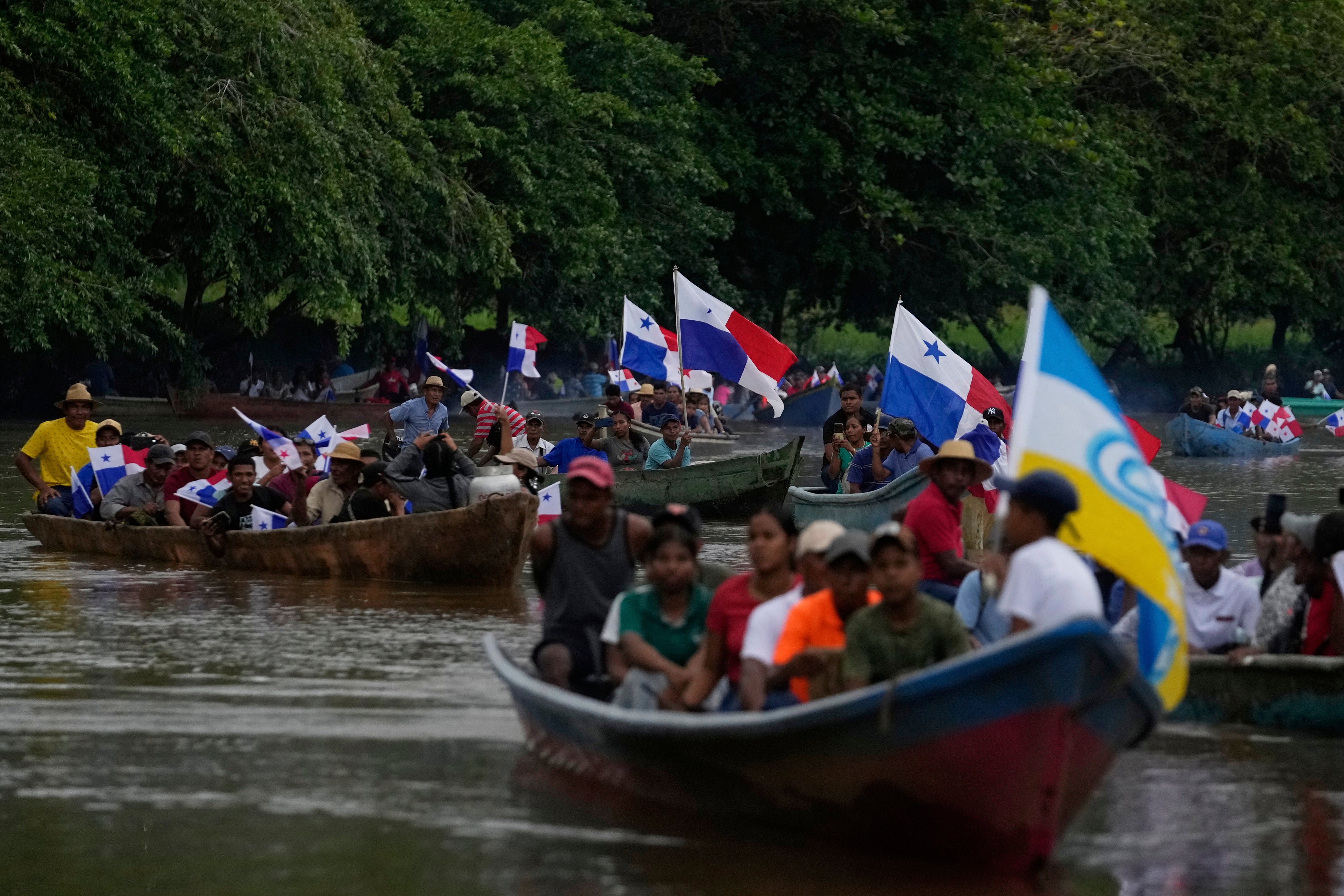 PANAMÁ-CANAL-PROTESTA EMBALSE