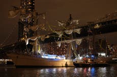 Puente de Brooklyn no sufrió daños graves tras el choque del Buque Escuela Cuauhtémoc