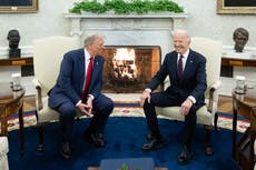 Trump comparte conspiración de que Joe Biden murió y fue sustituido por un clon