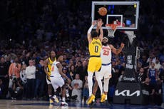 Pacers empatan con tiro de Haliburton al final y vencen 138-135 a Knicks en tiempo extra