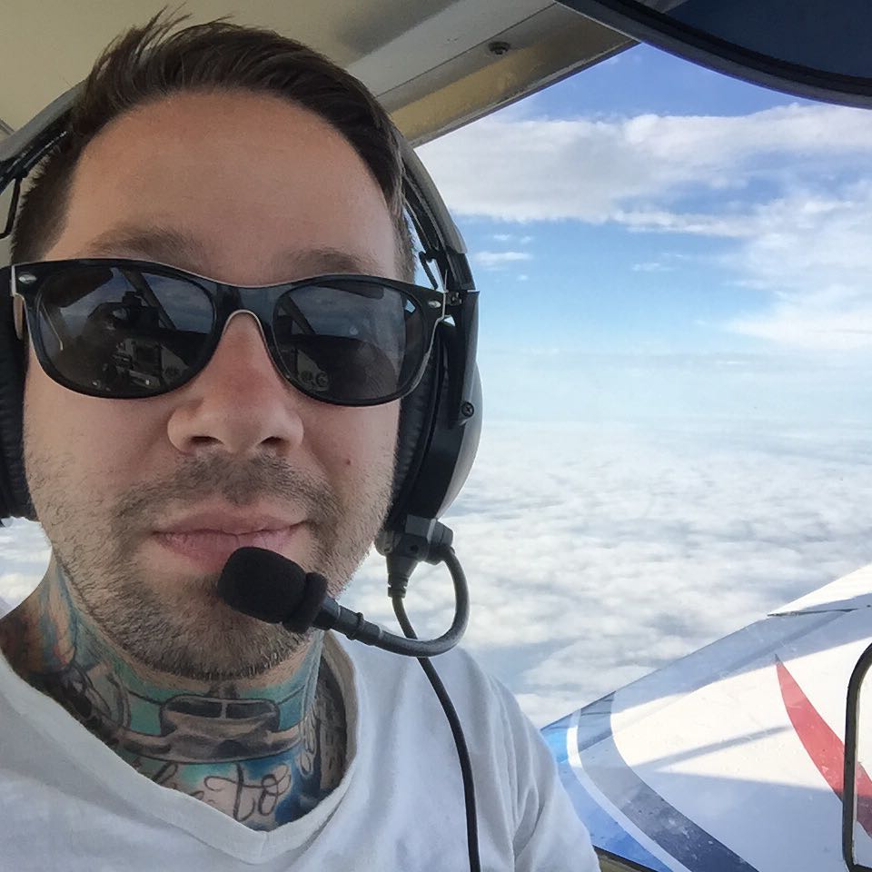 Shapiro solía compartir con frecuencia imágenes tomadas desde el cielo, incluida esta de 2016