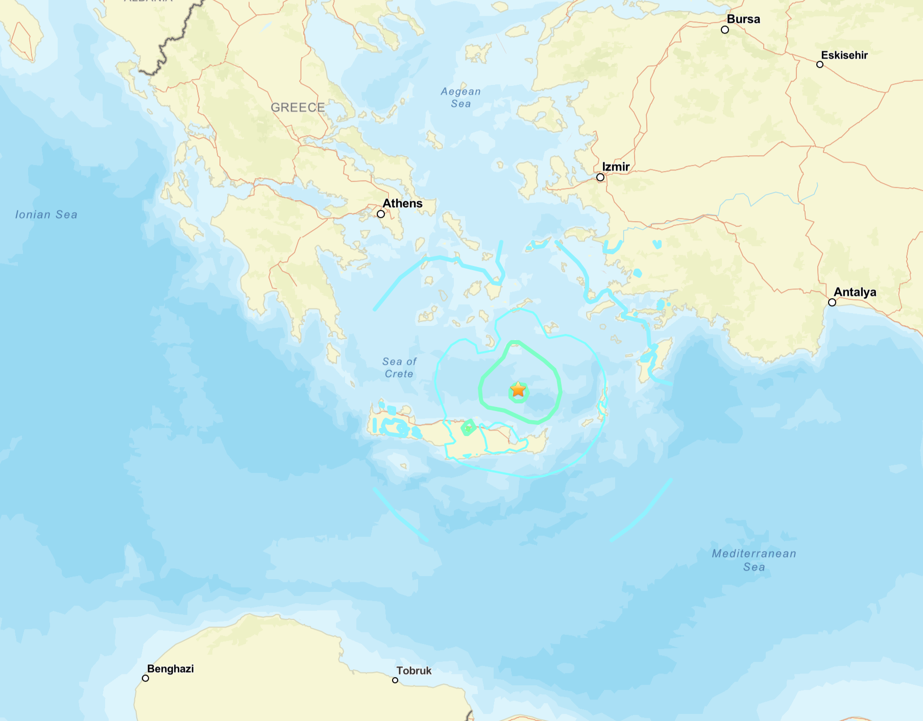 Un terremoto de magnitud 6 golpeó la costa de Creta, en Grecia