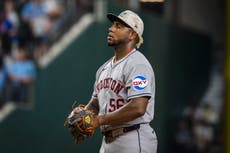 Ronel Blanco de Astros, en lista de lesionados por inflamación de codo