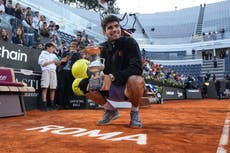 Abierto de Francia 2025: El campeón Carlos Alcaraz y el No. 1 Jannik Sinner lideran cuadro masculino