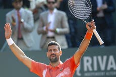 Djokovic avanza a la final del Abierto de Ginebra en busca de su título individual número 100