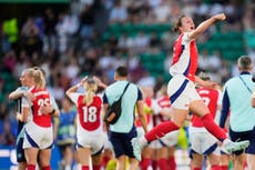 Arsenal sorprende 1-0 a Barcelona y gana la final de la Liga de Campeones femenina