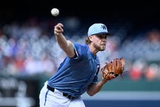 Wood pega jonrón de 2 carreras, Irvin lanza 8 innings de 3 hits y Nacionales vencen 3-0 a Gigantes