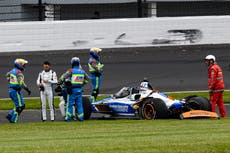 Kyle Larson se estrella en la Indy 500 y termina su intento de doblete en Coca-Cola 600
