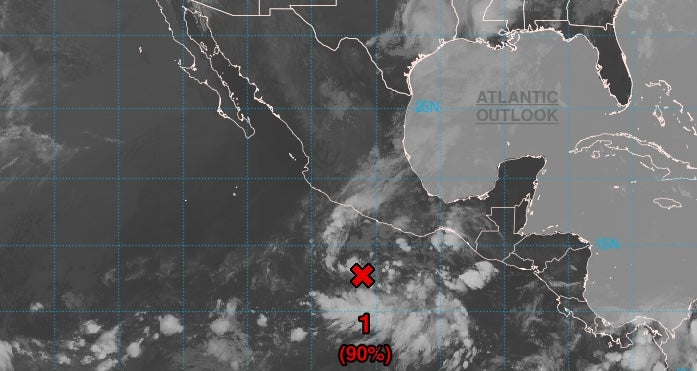Meteorólogos del Centro Nacional de Huracanes vigilan áreas de chubascos y tormentas eléctricas en el Pacífico nororiental Se espera la formación de una depresión o tormenta tropical en el transcurso de uno o dos días