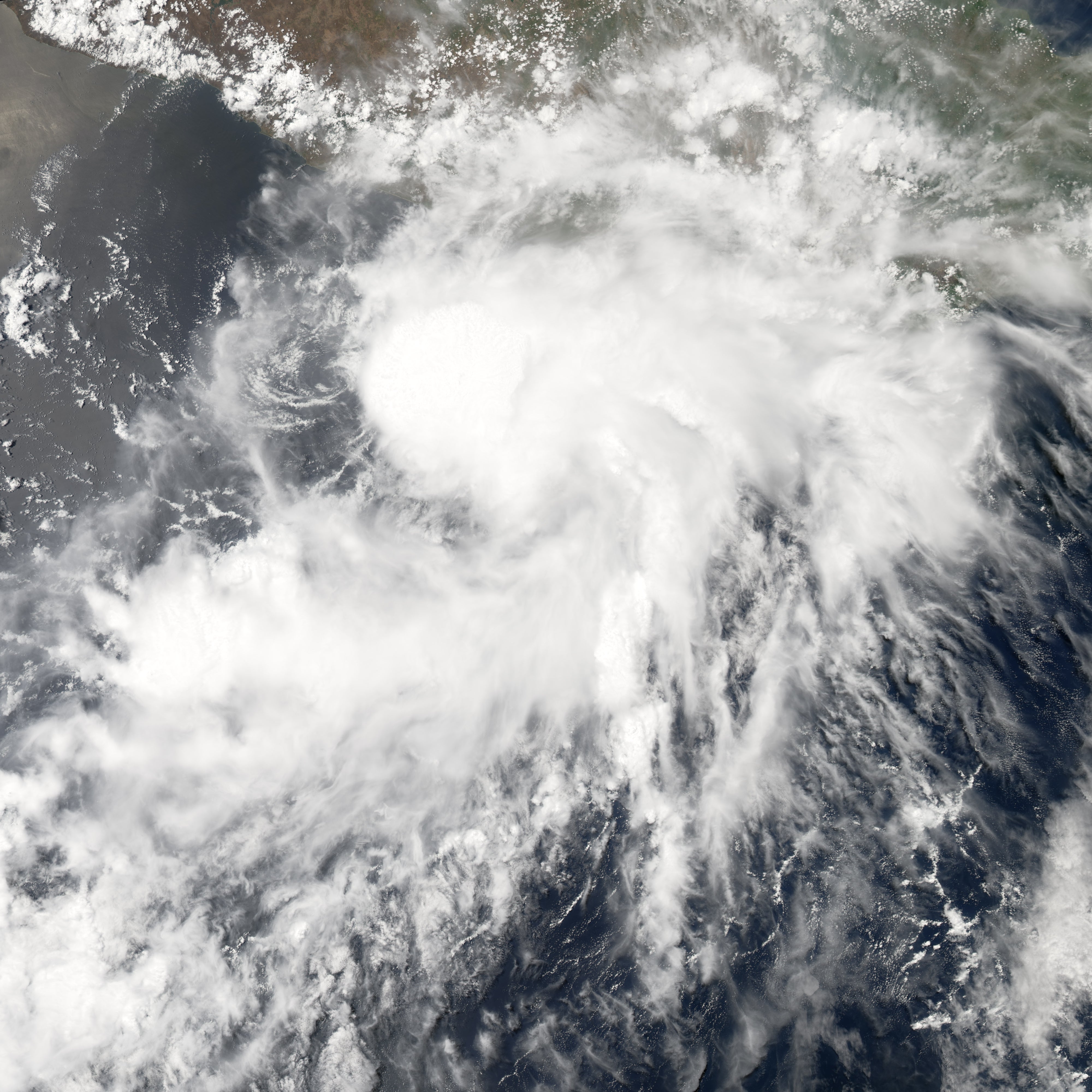 La primera tormenta del año pasado en el Pacífico oriental fue la tormenta tropical Aletta, que no se formó sino hasta el 4 de julio