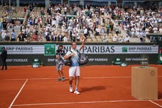 Gasquet pone fin a su carrera de 23 años con derrota ante Sinner en Roland Garros