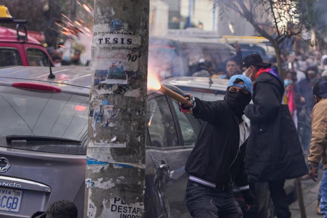 BOLIVIA-ELECCIONES PROTESTAS