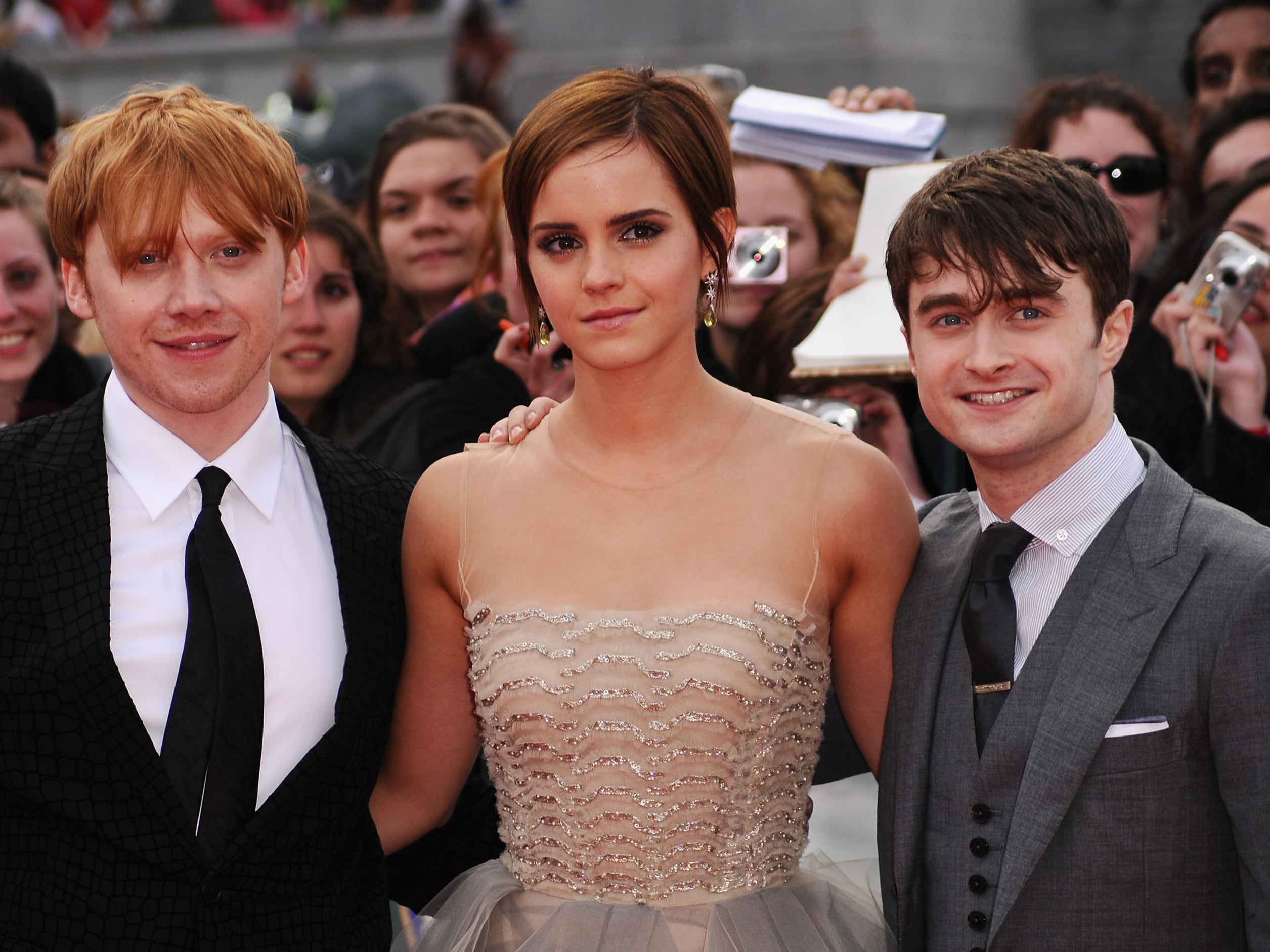 Los protagonistas de las películas de ‘Harry Potter’: Rupert Grint, Emma Watson y Daniel Radcliffe