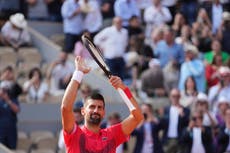 Novak Djokovic logra su victoria número 100 en Roland Garros al superar a Cam Norrie