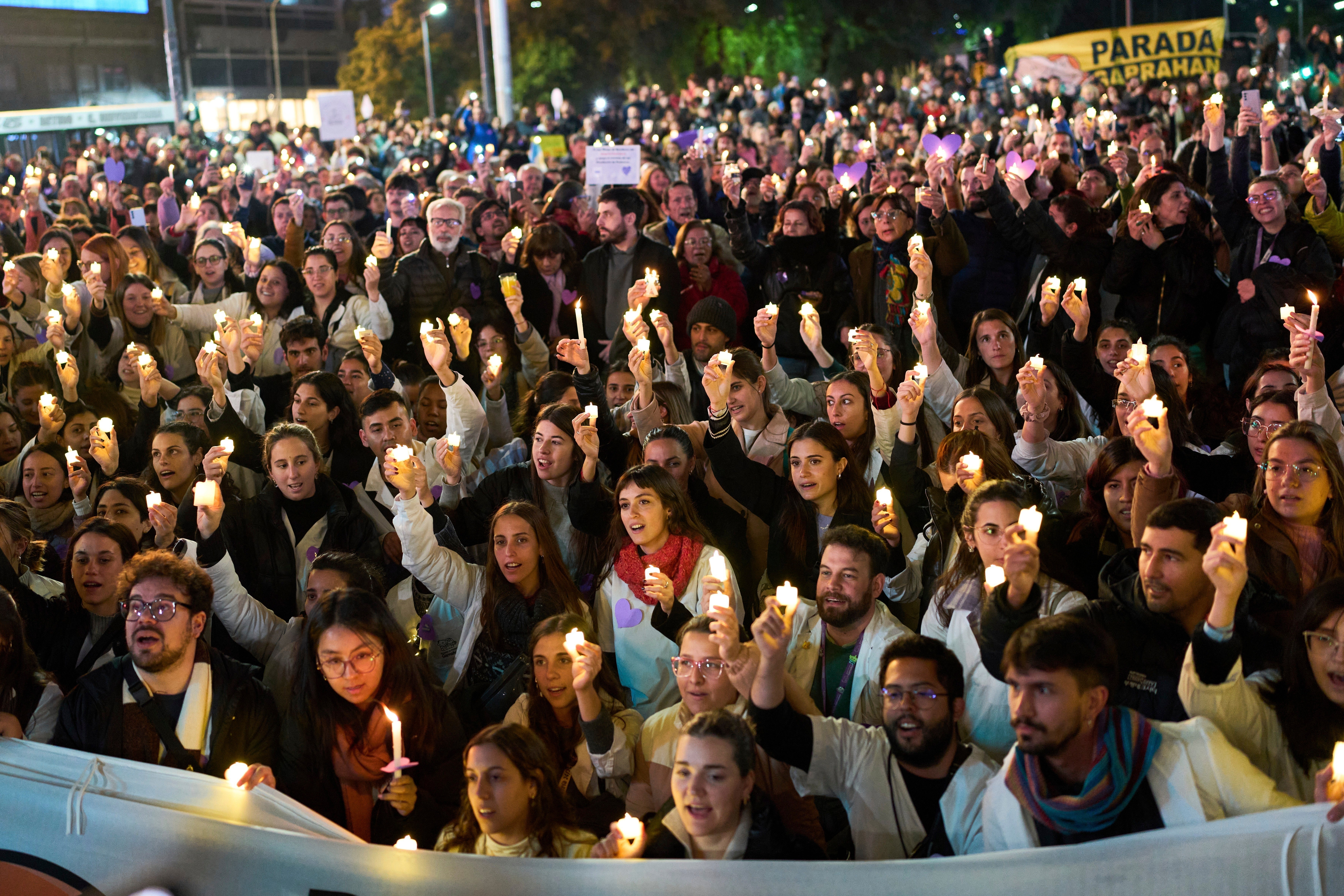 ARGENTINA-HOSPITAL PEDIÁTRICO PROTESTA