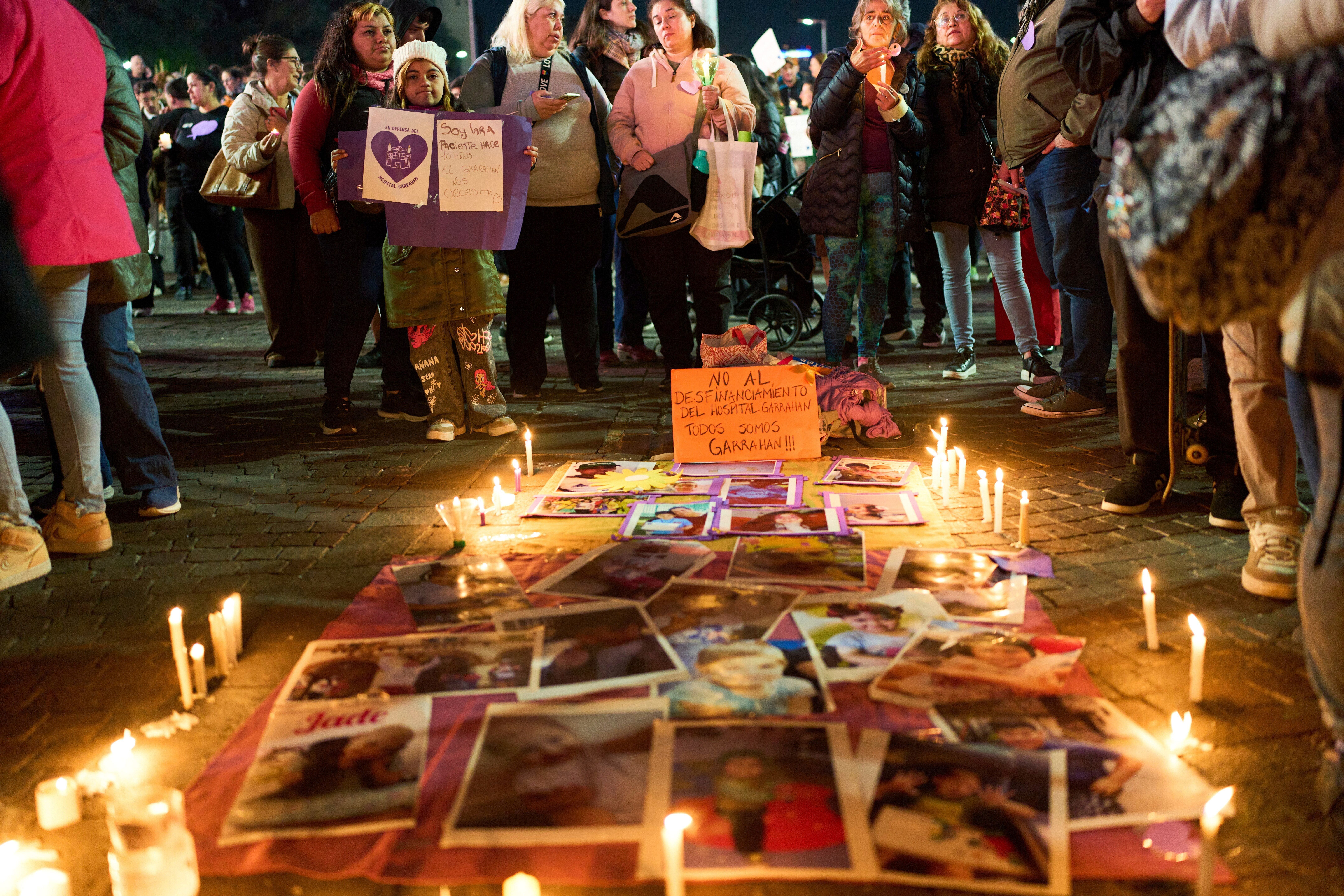 ARGENTINA-HOSPITAL PEDIÁTRICO PROTESTA