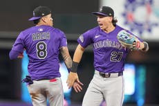 Rockies vencen 3-2 a los Marlins y barren por primera vez una serie