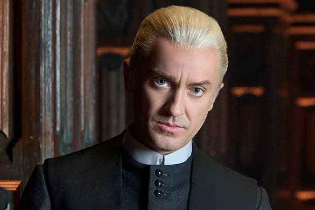 <p>Tom Felton como Draco Malfoy en 'Harry Potter y el legado maldito'</p>