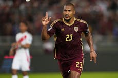 Venezuela busca ampliar ventaja ante una Bolivia al borde de perderse el Mundial