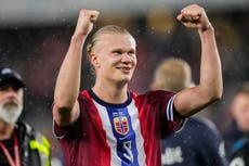 Haaland anota de nuevo y Noruega golea 3-0 a Italia en la eliminatoria y Croacia avanza