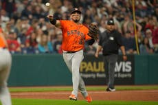 Peña extiende racha con hit a 12 juegos, Gordon logra 1ª victoria y Astros vencen 4-2 a Guardianes