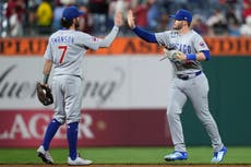 Happ conecta dos jonrones y Cachorros vence 8-4 a Filis, que suman décima derrota en 12 juegos